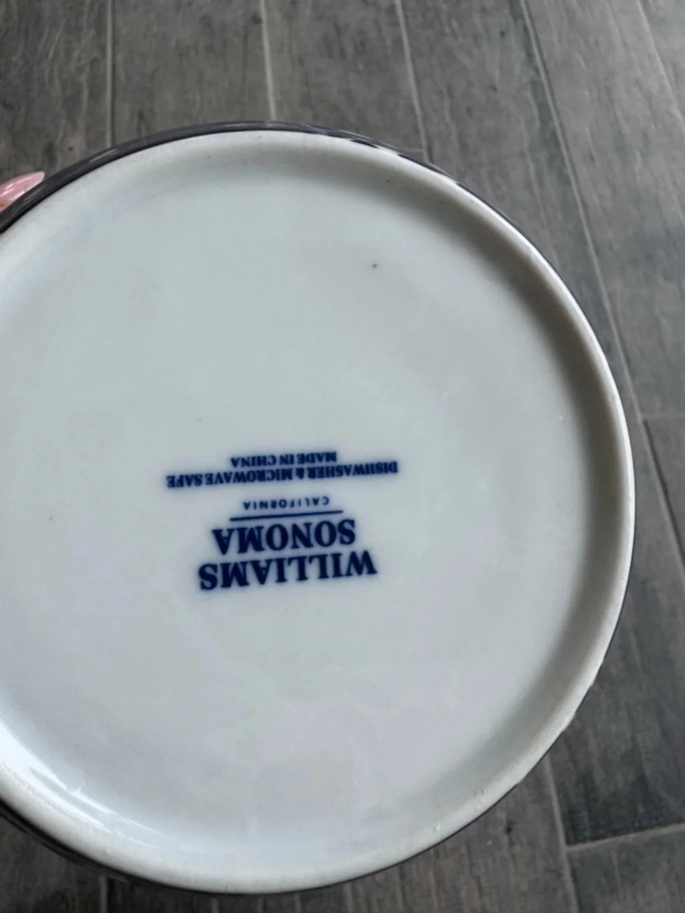 Williams Sonoma Blue and White Cherry Blossom Bowl